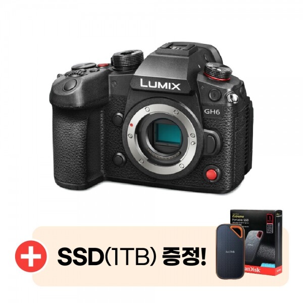 파나소닉 루믹스 DC-GH6 미러리스 카메라 바디킷 (+SSD 1테라 증정) [국내정품판매처]